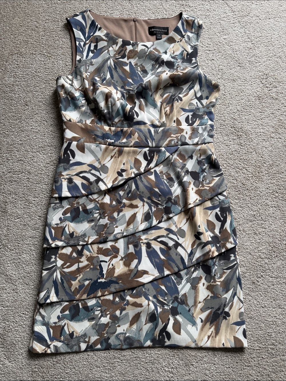 Connected Apparel floral ruffle dress
